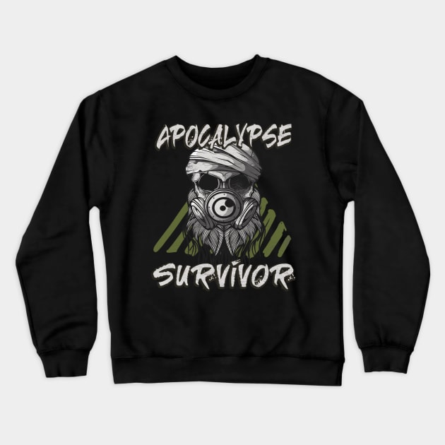 Apocalypse Survivor Crewneck Sweatshirt by Foxxy Merch